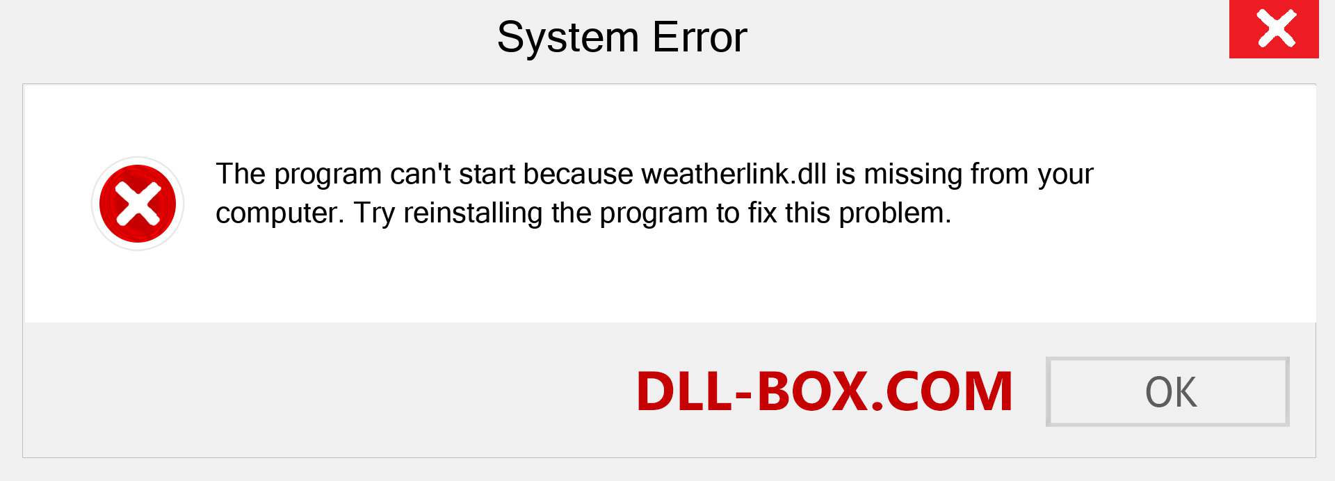  weatherlink.dll file is missing?. Download for Windows 7, 8, 10 - Fix  weatherlink dll Missing Error on Windows, photos, images